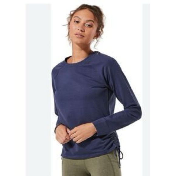 Pact long sleeve sweatshirt with ruched side ties - Picture 1 of 7